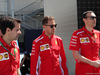 GP AZERBAIJAN, 26.04.2018 - Sebastian Vettel (GER) Ferrari SF71H e Riccardo Adami (ITA) Ferrari Gara Engineer