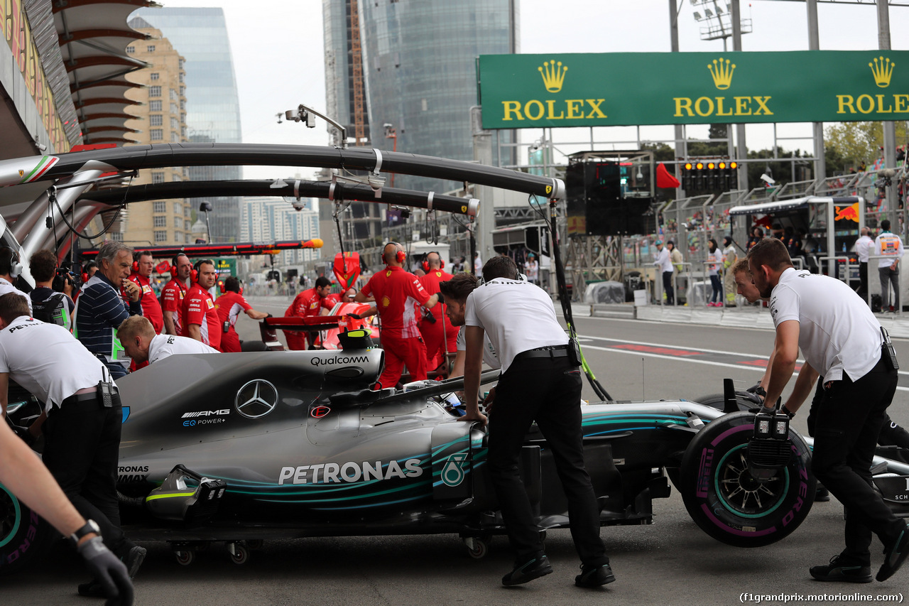 GP AZERBAIJAN, 28.04.2018 - Prove Libere 3, Valtteri Bottas (FIN) Mercedes AMG F1 W09