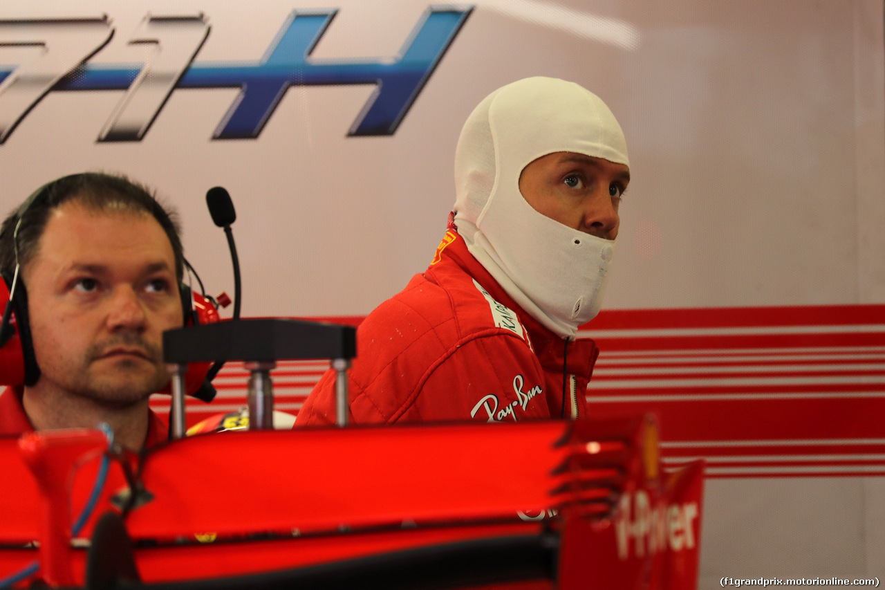 GP AZERBAIJAN, 28.04.2018 - Prove Libere 3, Sebastian Vettel (GER) Ferrari SF71H