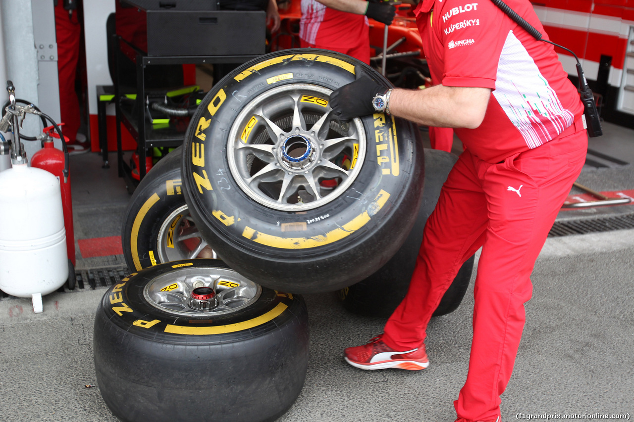 GP AZERBAIJAN, 28.04.2018 - Prove Libere 3, Pirelli Tyres of Ferrari