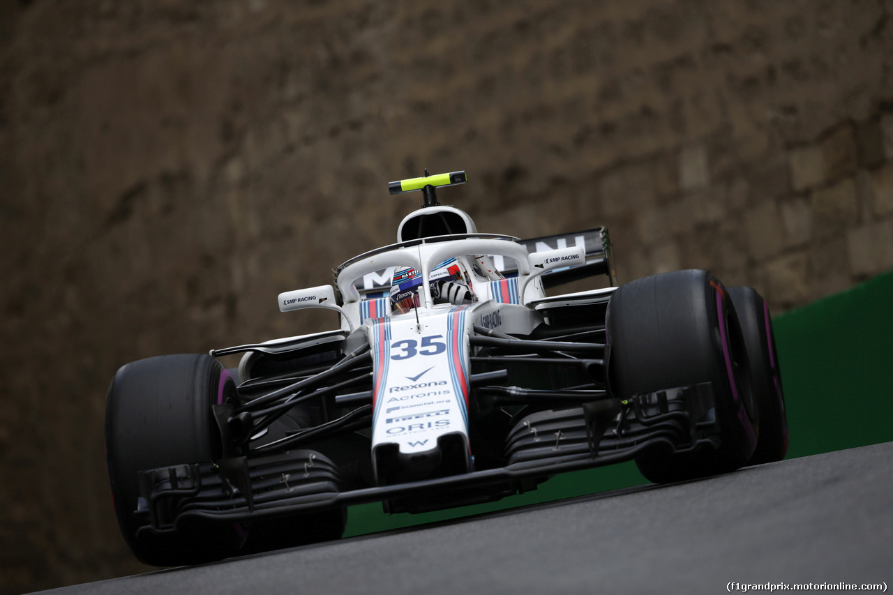 GP AZERBAIJAN, 28.04.2018 - Prove Libere 3, Sergey Sirotkin (RUS) Williams FW41