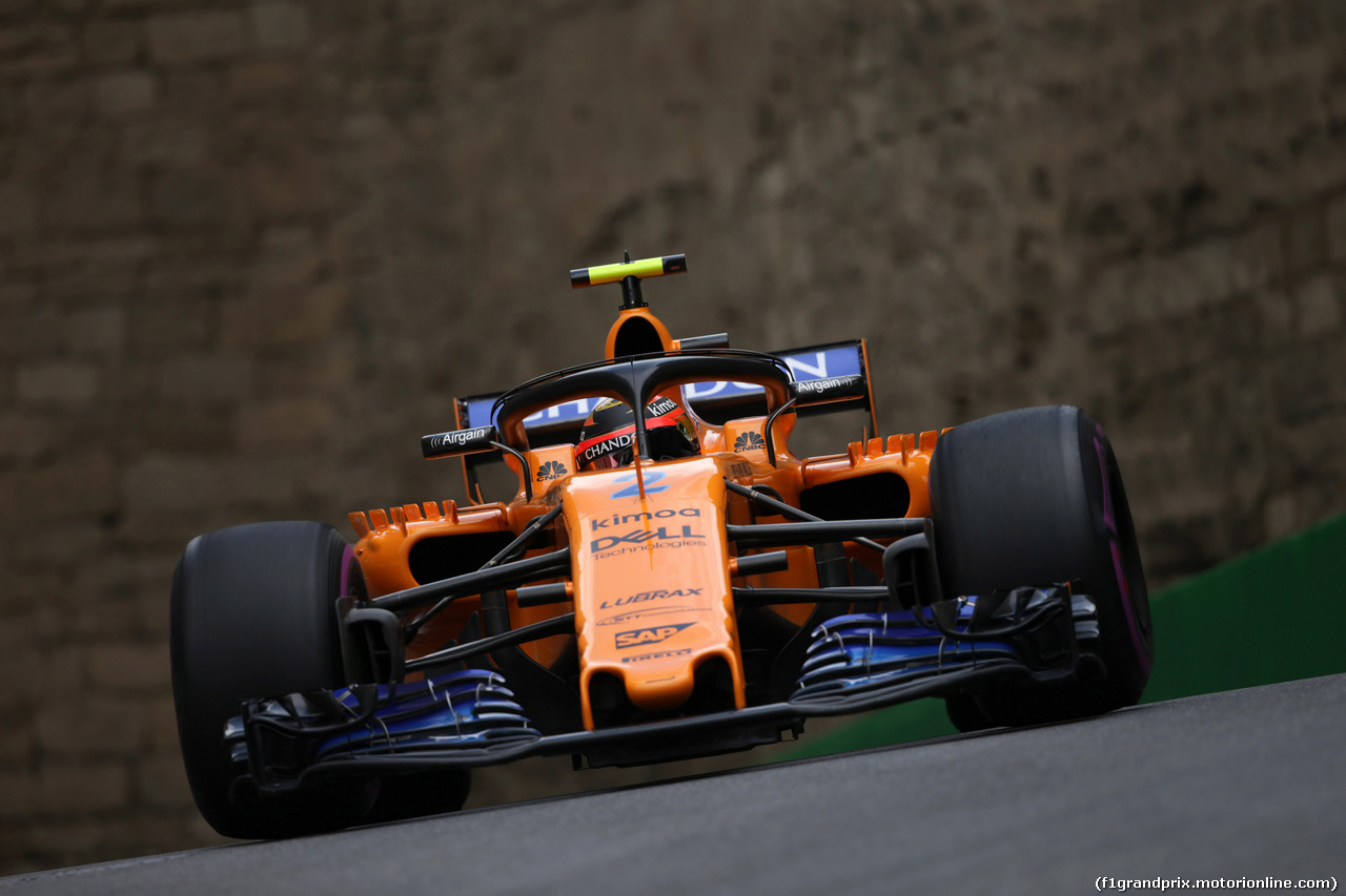 GP AZERBAIJAN, 28.04.2018 - Prove Libere 3, Stoffel Vandoorne (BEL) McLaren MCL33