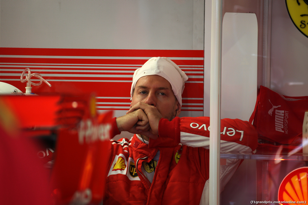 GP AZERBAIJAN, 28.04.2018 - Prove Libere 3, Sebastian Vettel (GER) Ferrari SF71H