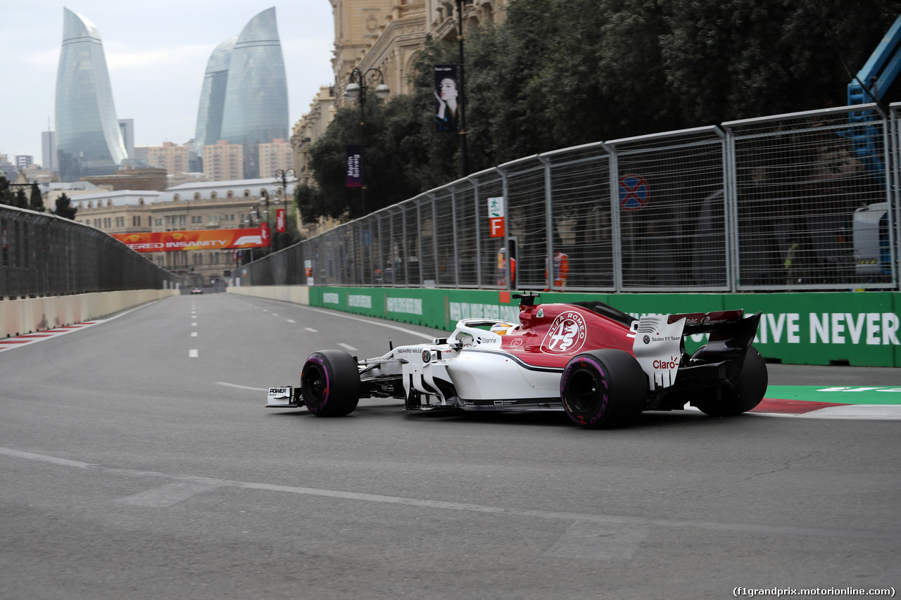 GP AZERBAIJAN, 28.04.2018 - Qualifiche, Marcus Ericsson (SUE) Sauber C37