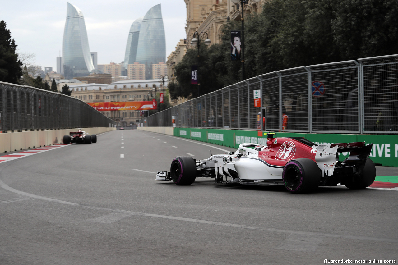 GP AZERBAIJAN, 28.04.2018 - Qualifiche, Charles Leclerc (MON) Sauber C37