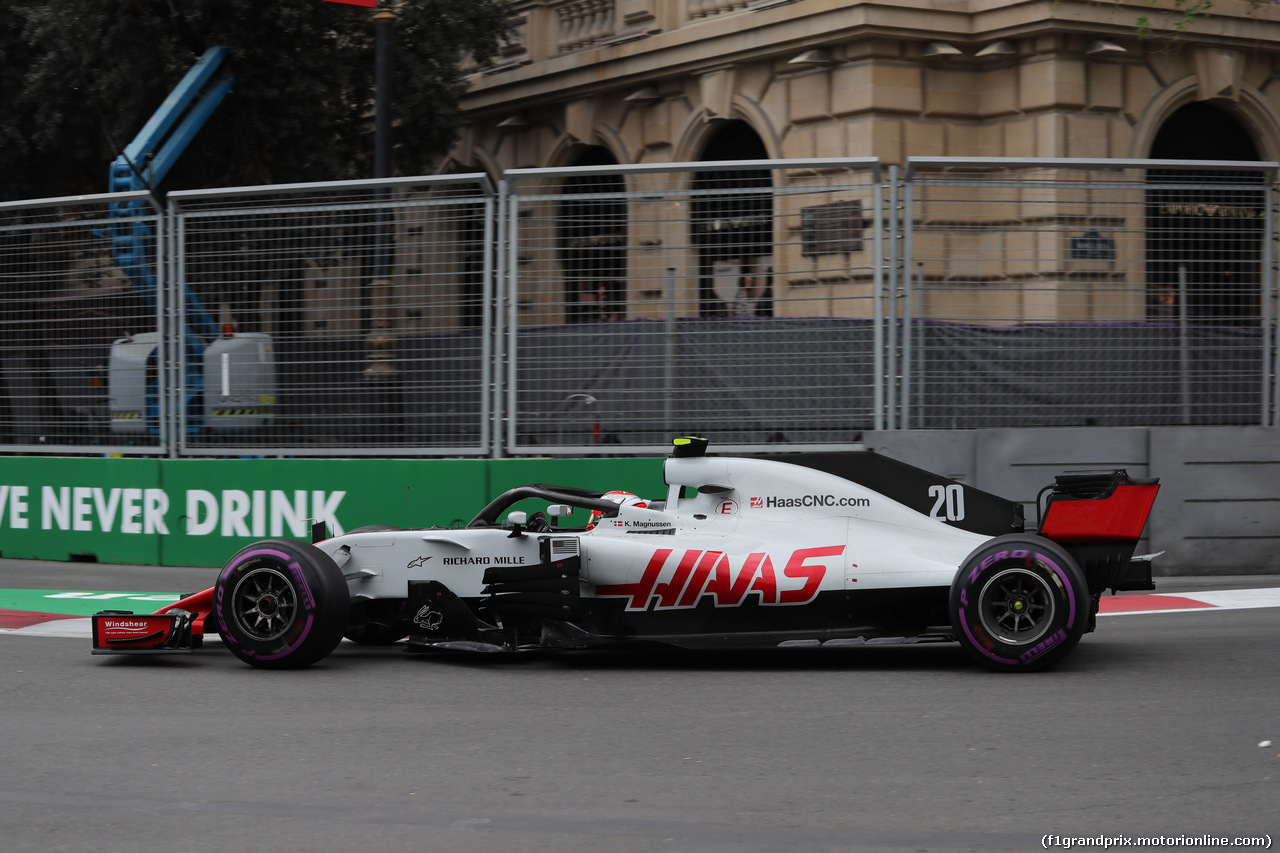 GP AZERBAIJAN, 28.04.2018 - Qualifiche, Kevin Magnussen (DEN) Haas F1 Team VF-18