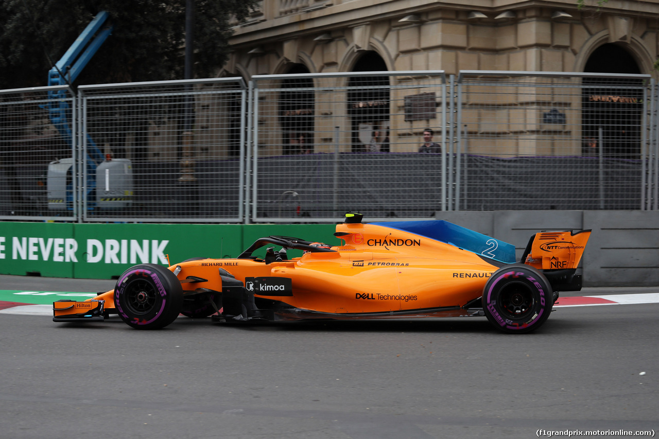 GP AZERBAIJAN, 28.04.2018 - Qualifiche, Stoffel Vandoorne (BEL) McLaren MCL33