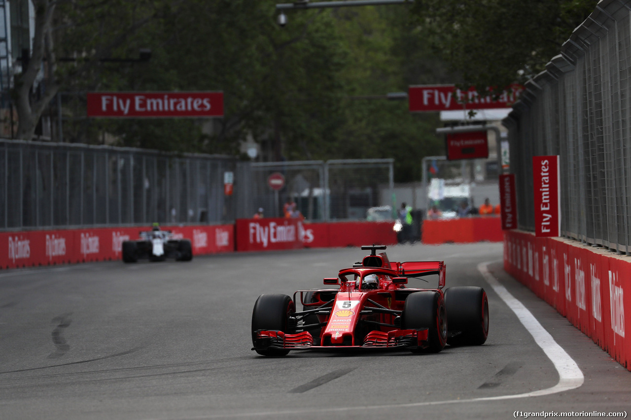 GP AZERBAIJAN, 28.04.2018 - Qualifiche, Sebastian Vettel (GER) Ferrari SF71H