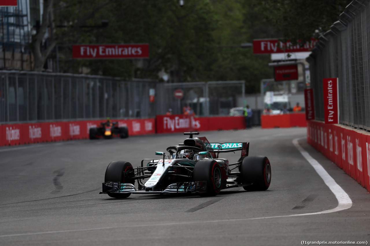 GP AZERBAIJAN, 28.04.2018 - Qualifiche, Lewis Hamilton (GBR) Mercedes AMG F1 W09