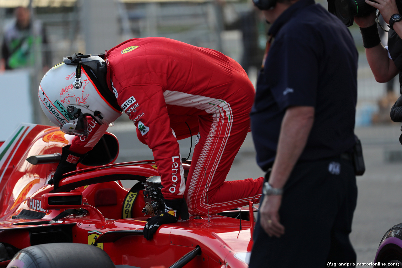 GP AZERBAIJAN, 28.04.2018 - Qualifiche, Sebastian Vettel (GER) Ferrari SF71H pole position