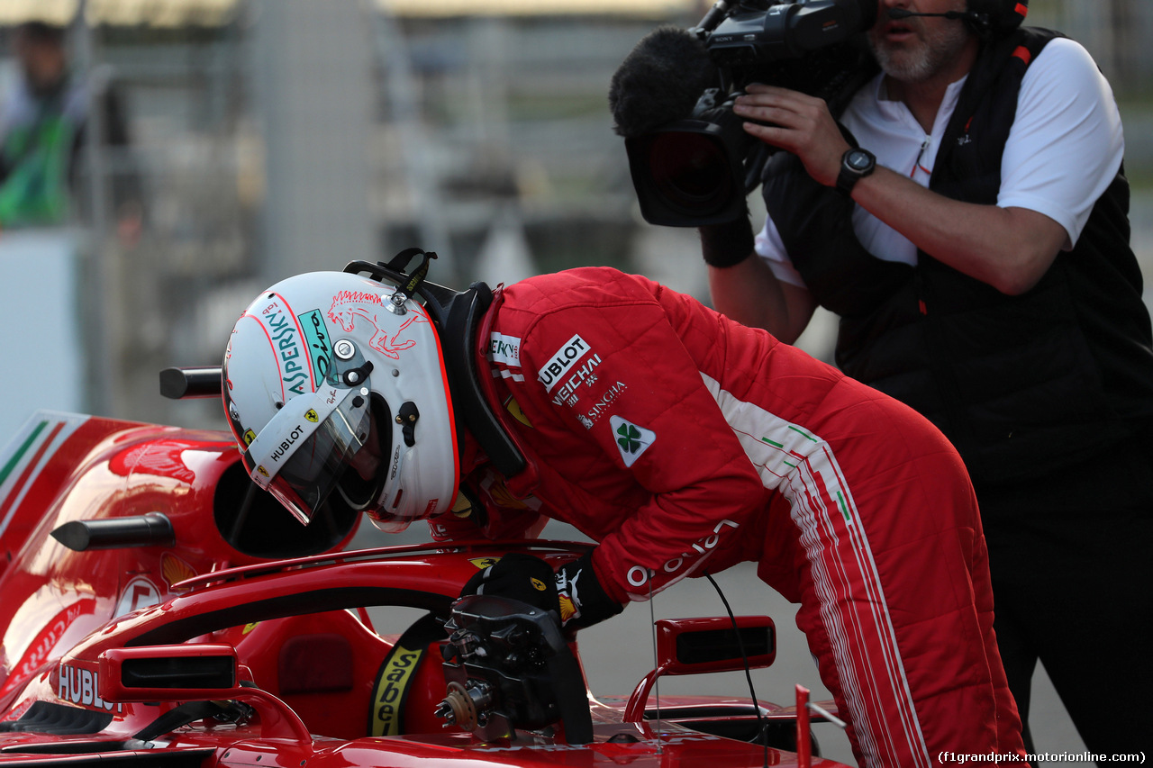 GP AZERBAIJAN, 28.04.2018 - Qualifiche, Sebastian Vettel (GER) Ferrari SF71H pole position
