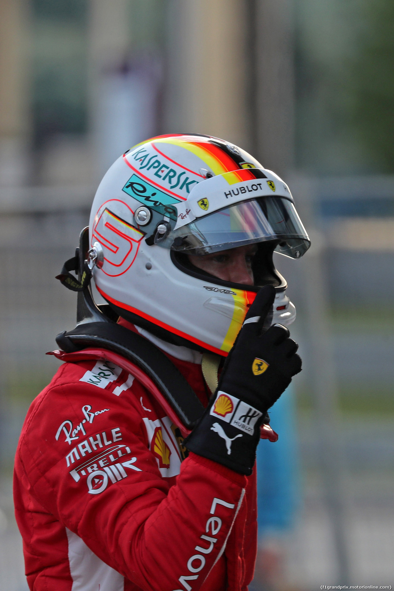 GP AZERBAIJAN, 28.04.2018 - Qualifiche, Sebastian Vettel (GER) Ferrari SF71H pole position