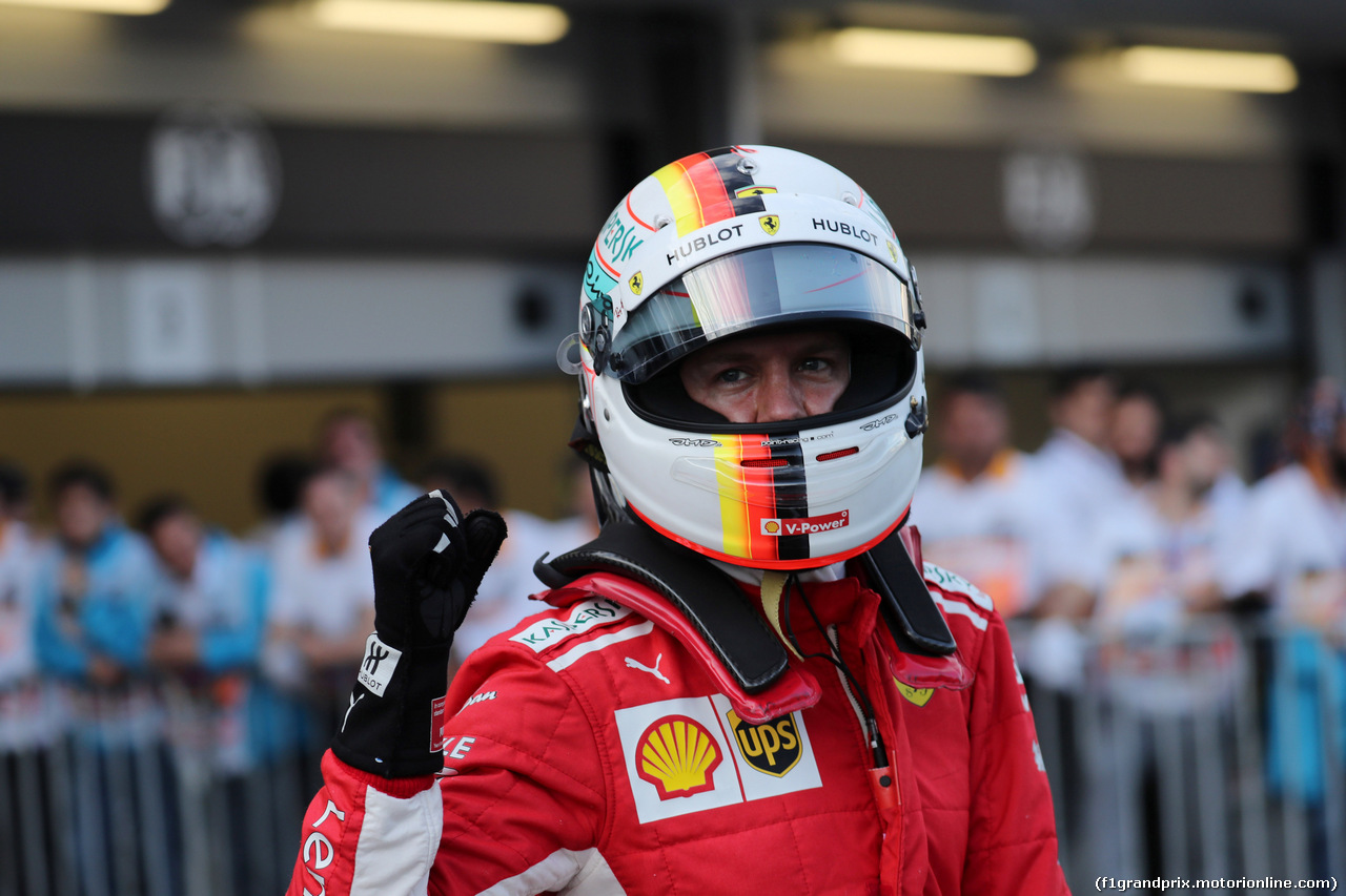 GP AZERBAIJAN, 28.04.2018 - Qualifiche, Sebastian Vettel (GER) Ferrari SF71H pole position