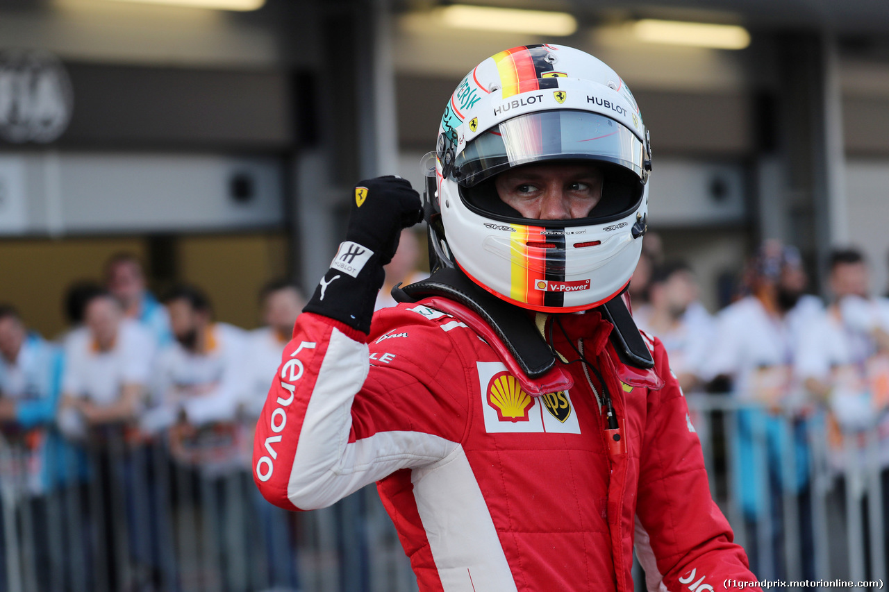 GP AZERBAIJAN, 28.04.2018 - Qualifiche, Sebastian Vettel (GER) Ferrari SF71H pole position