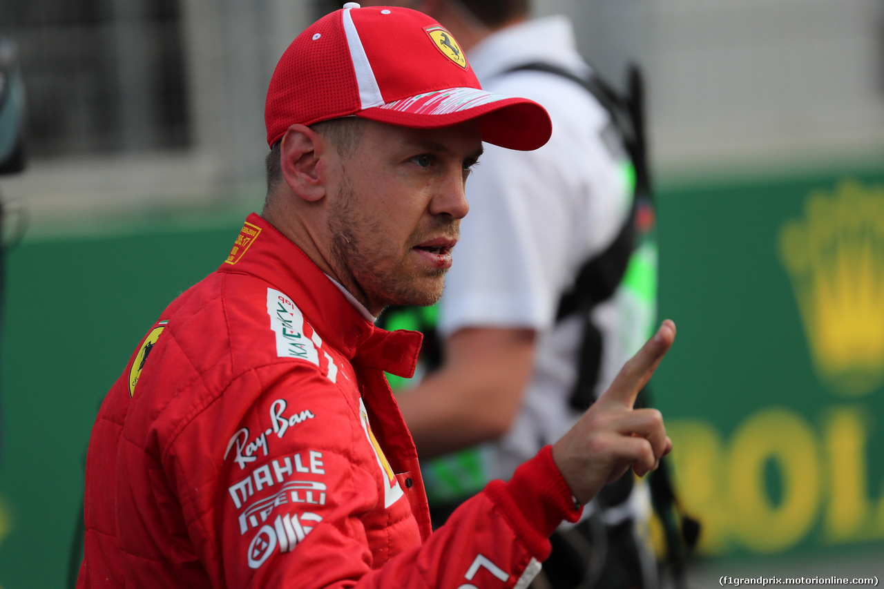 GP AZERBAIJAN, 28.04.2018 - Qualifiche, Sebastian Vettel (GER) Ferrari SF71H pole position
