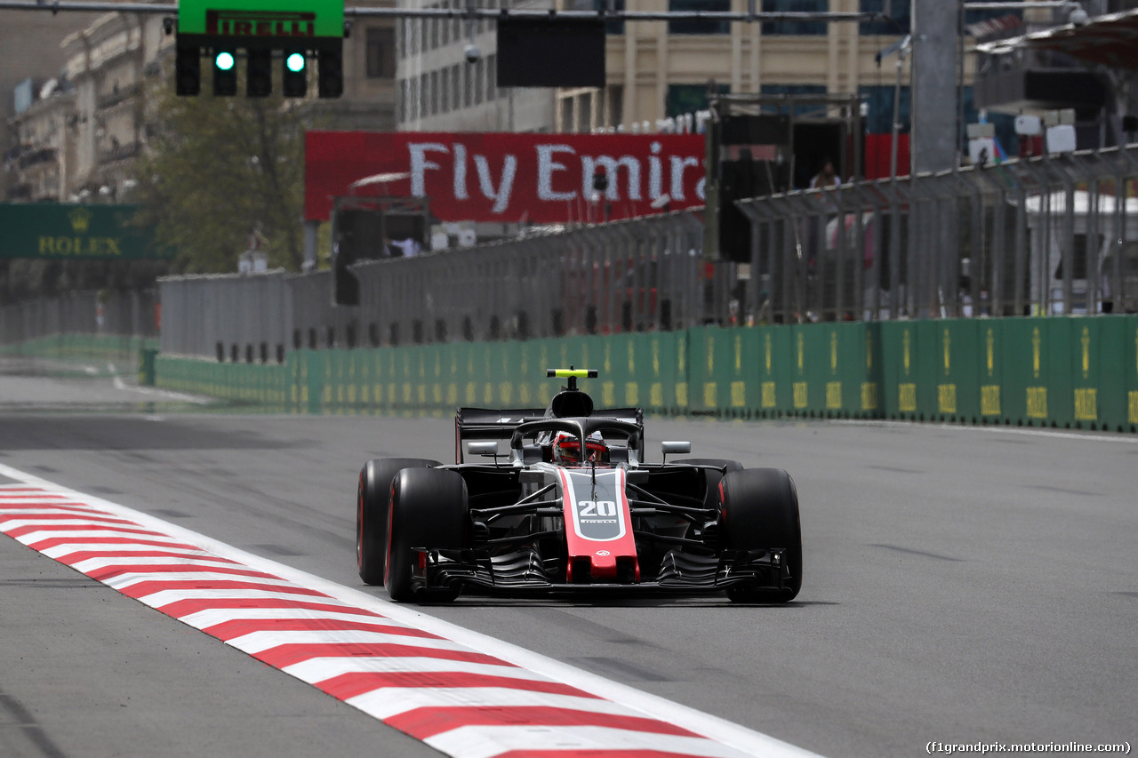 GP AZERBAIJAN, 27.04.2018 - Prove Libere 1, Kevin Magnussen (DEN) Haas F1 Team VF-18