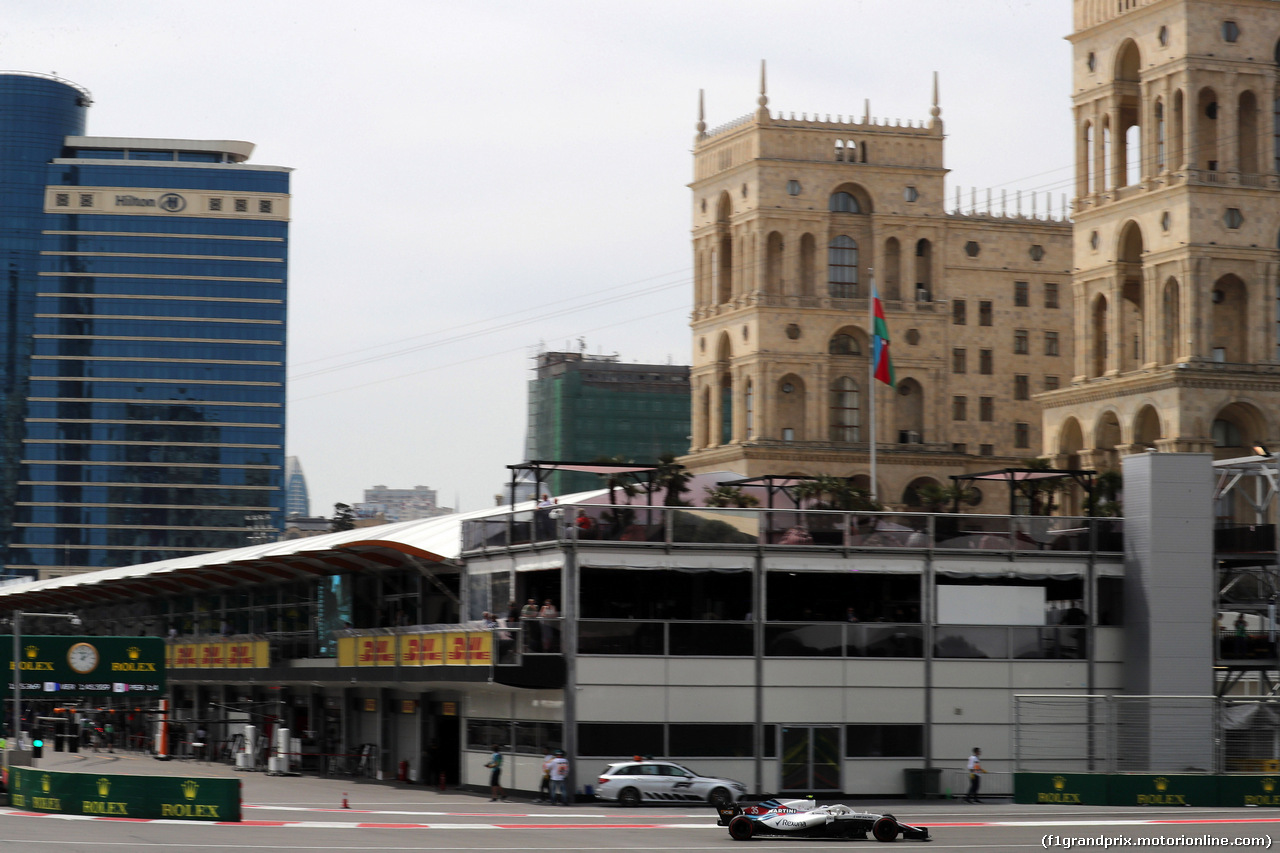 GP AZERBAIJAN, 27.04.2018 - Prove Libere 1, Sergey Sirotkin (RUS) Williams FW41