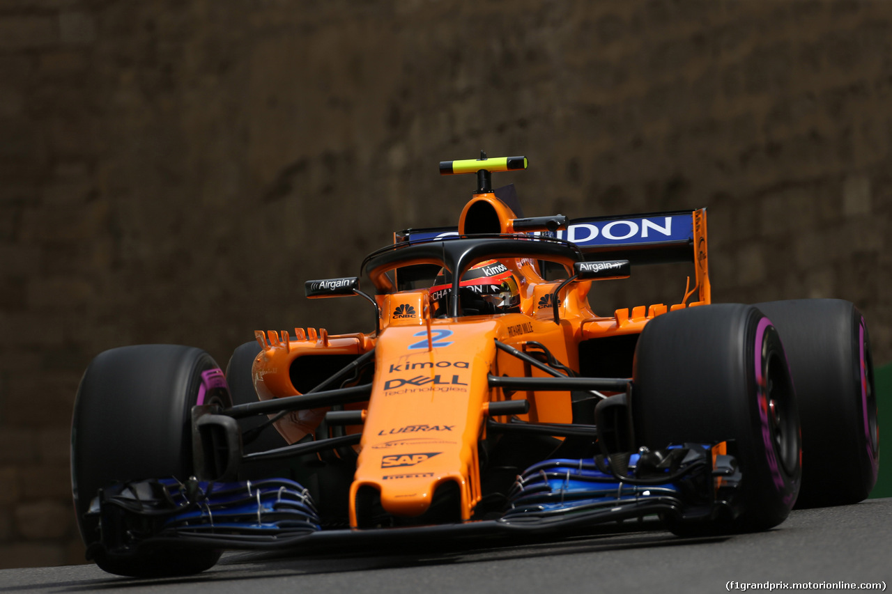 GP AZERBAIJAN, 27.04.2018 - Prove Libere 1, Stoffel Vandoorne (BEL) McLaren MCL33