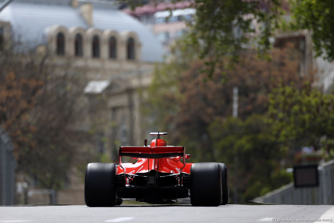 GP AZERBAIJAN, 27.04.2018 - Prove Libere 1, Sebastian Vettel (GER) Ferrari SF71H