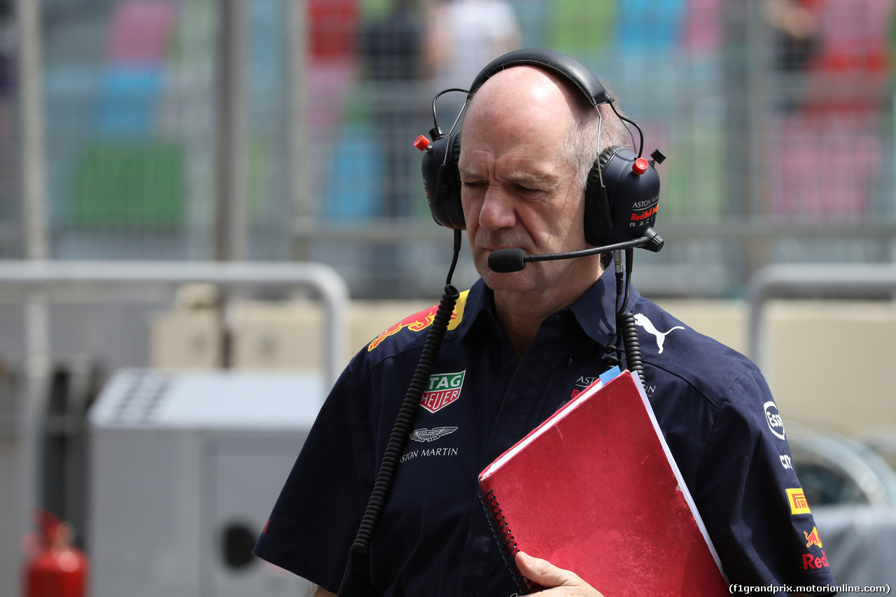 GP AZERBAIJAN, 27.04.2018 - Prove Libere 1, Adrian Newey (GBR), Red Bull Racing , Technical Operations Director