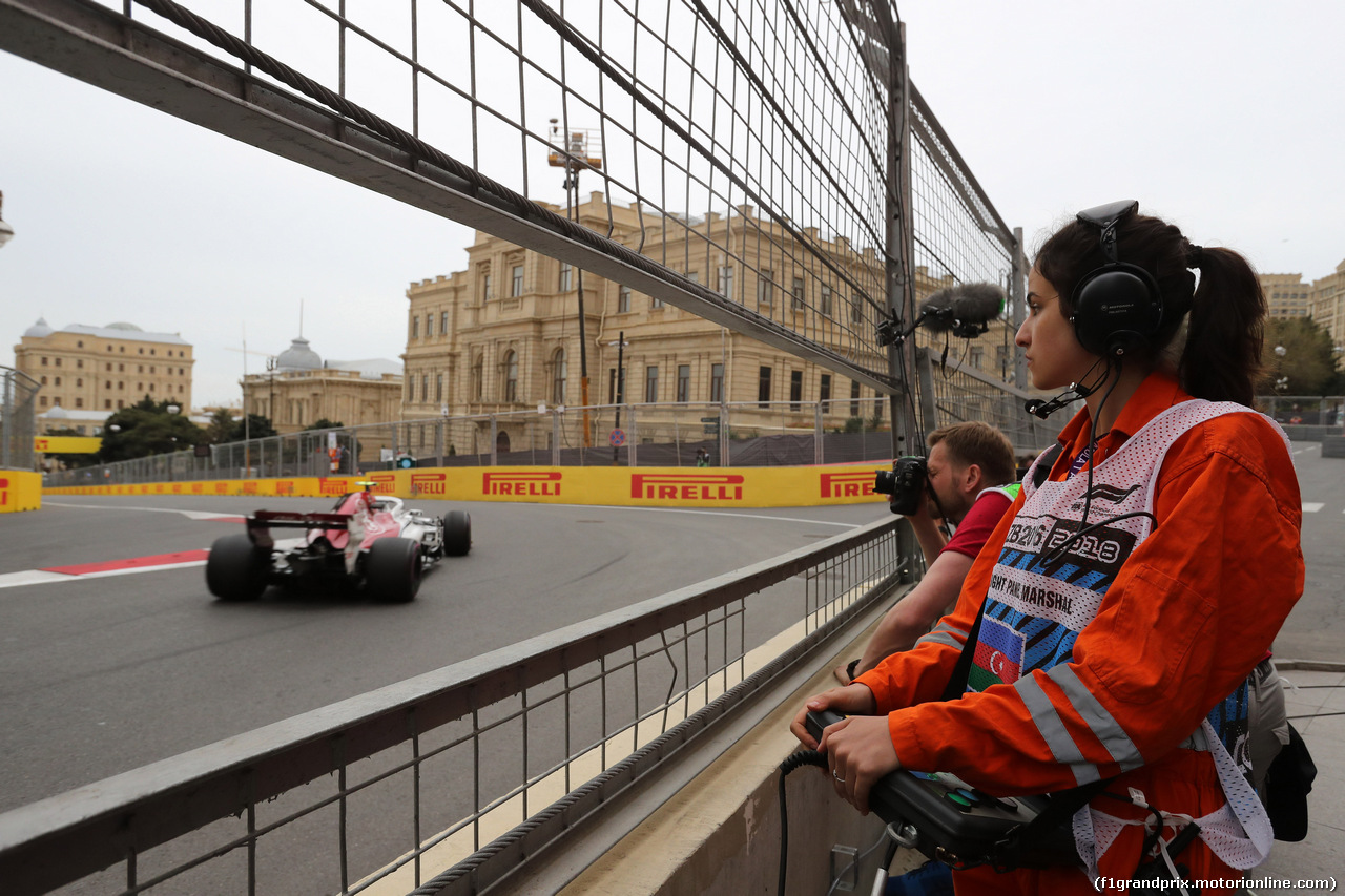 GP AZERBAIJAN, 27.04.2018 - Prove Libere 2, Charles Leclerc (MON) Sauber C37