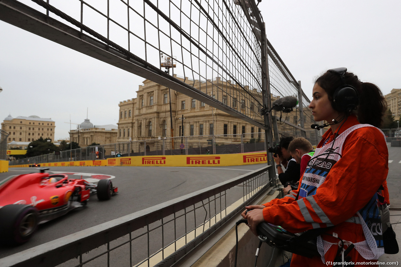 GP AZERBAIJAN, 27.04.2018 - Prove Libere 2, Sebastian Vettel (GER) Ferrari SF71H