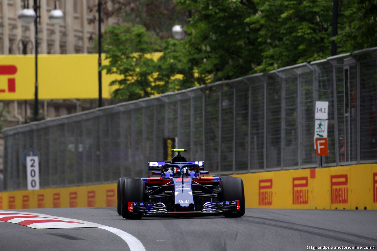 GP AZERBAIJAN, 27.04.2018 - Prove Libere 2, Pierre Gasly (FRA) Scuderia Toro Rosso STR13