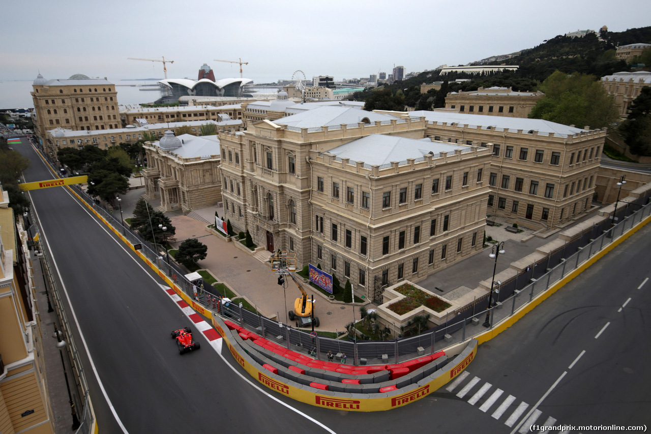 GP AZERBAIJAN, 27.04.2018 - Prove Libere 2, Kimi Raikkonen (FIN) Ferrari SF71H