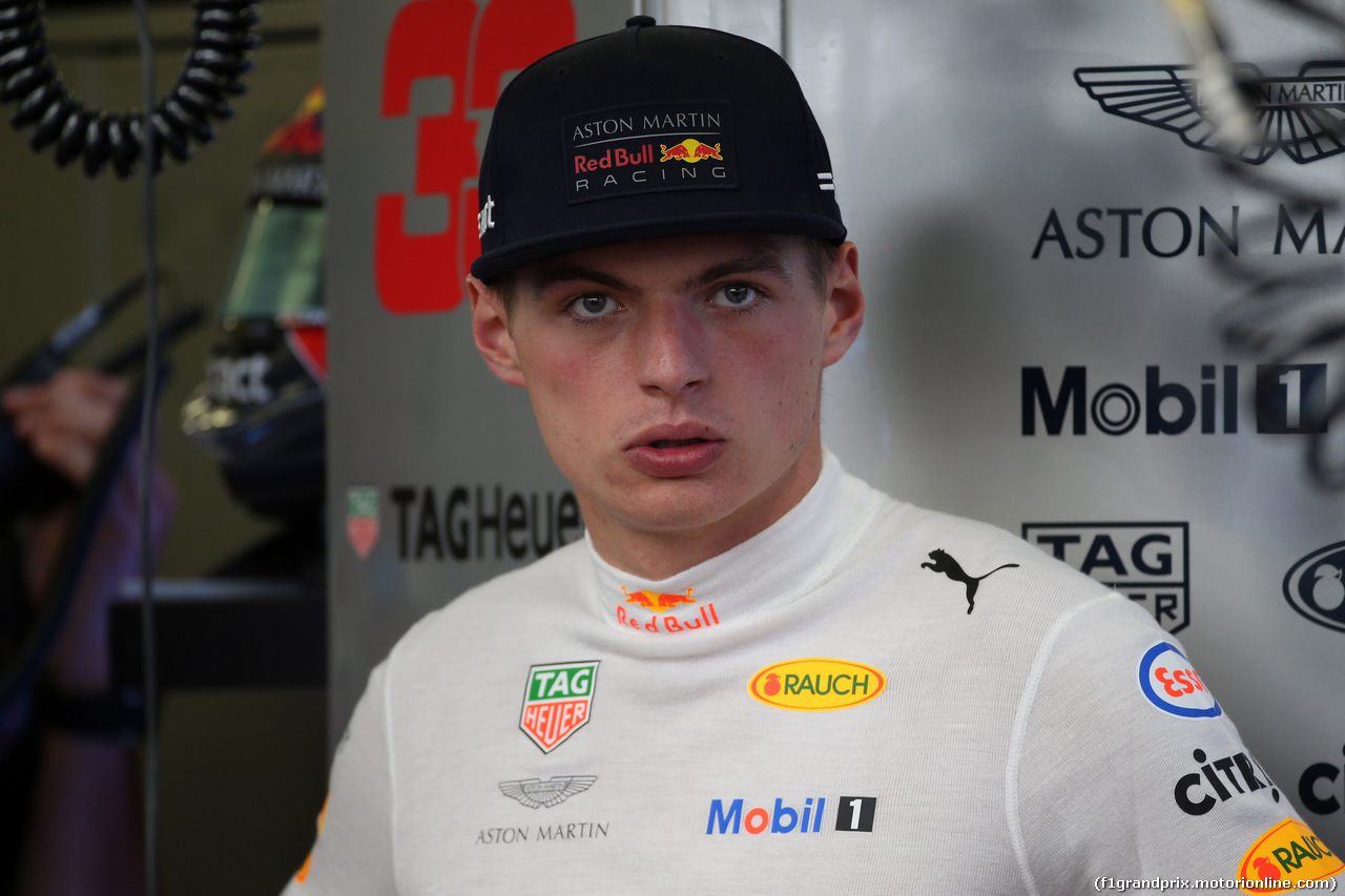 GP AZERBAIJAN, 27.04.2018 - Prove Libere 2, Max Verstappen (NED) Red Bull Racing RB14