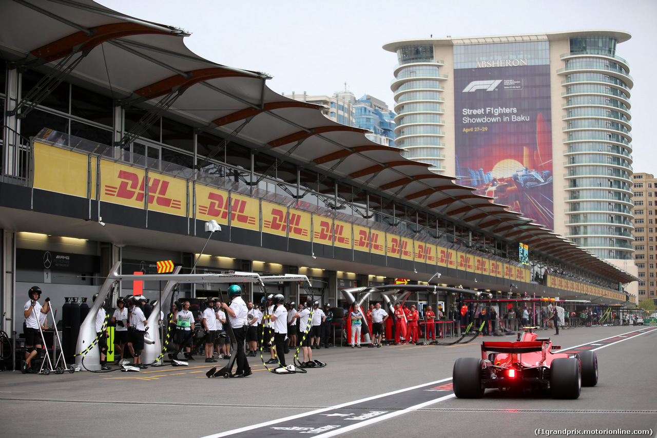 GP AZERBAIJAN, 27.04.2018 - Prove Libere 2, Kimi Raikkonen (FIN) Ferrari SF71H