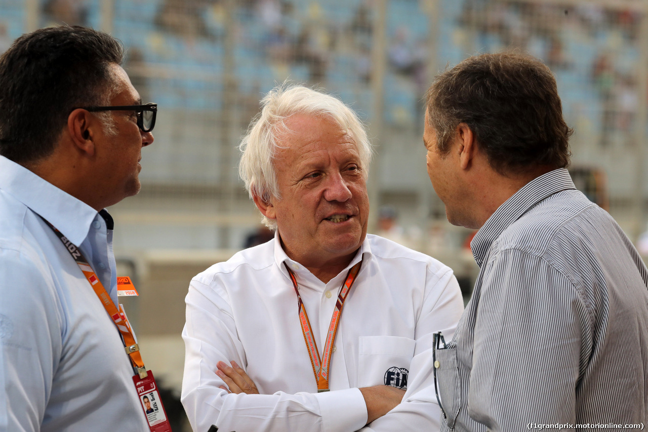 GP BAHRAIN, 08.04.2018 - Gara, Charlie Whiting (GBR), Gara director e safety delegate