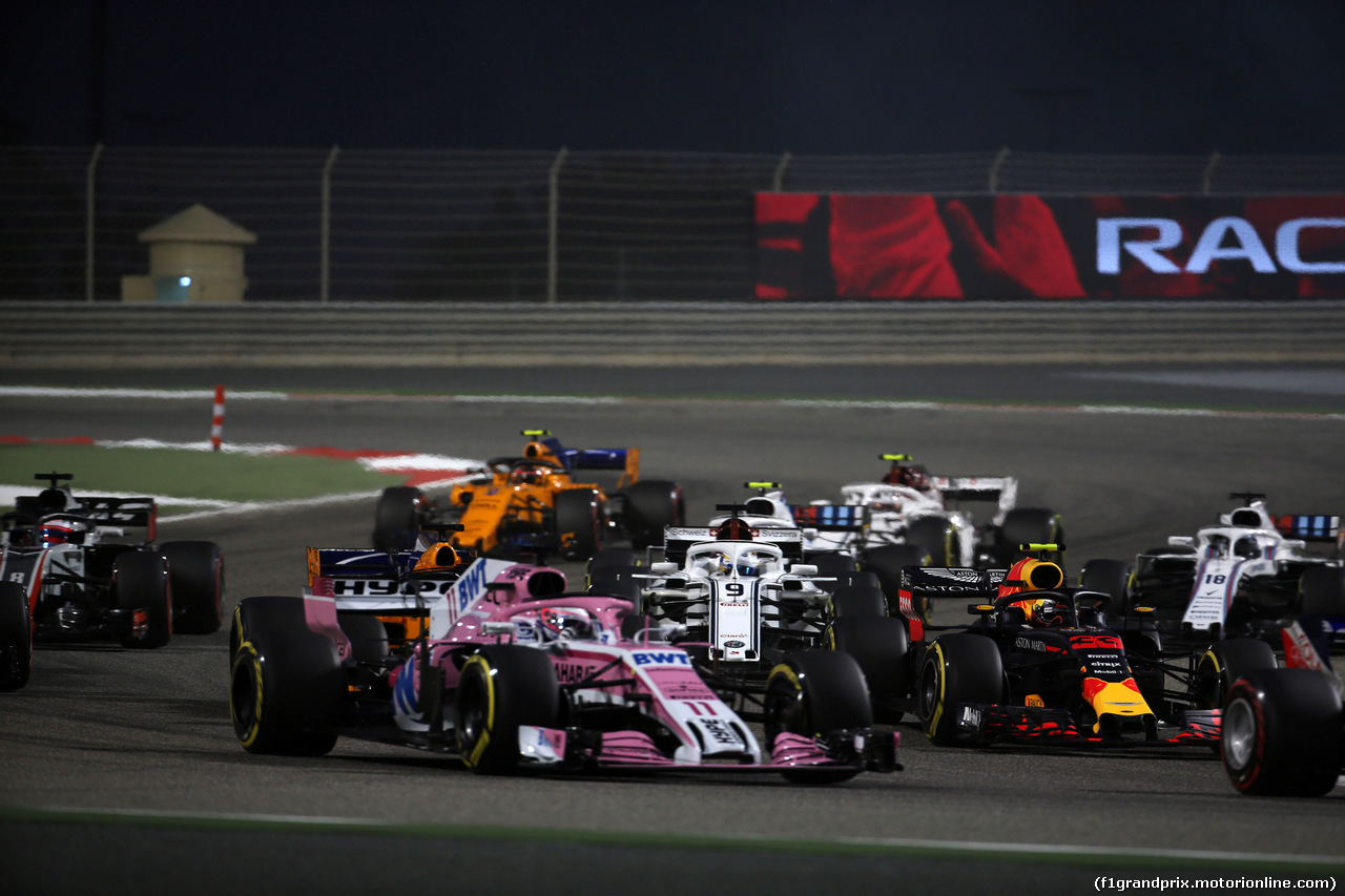 GP BAHRAIN, 08.04.2018 - Gara, Start of the race, Marcus Ericsson (SUE) Sauber C37