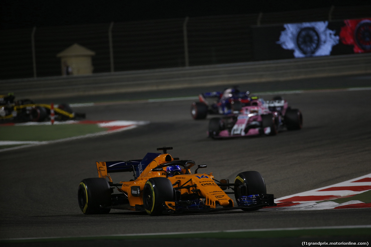 GP BAHRAIN, 08.04.2018 - Gara, Fernando Alonso (ESP) McLaren MCL33