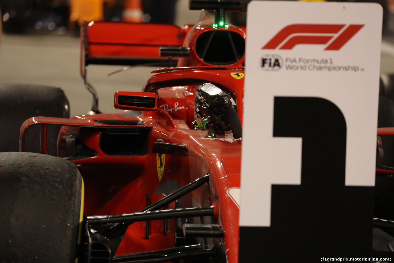 GP BAHRAIN, 08.04.2018 - Gara, Sebastian Vettel (GER) Ferrari SF71H vincitore