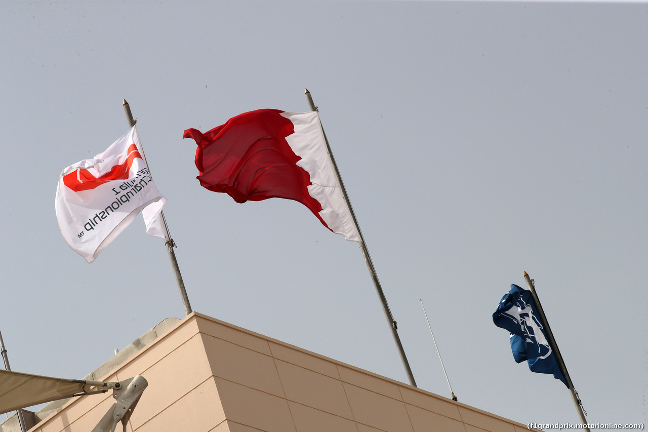 GP BAHRAIN, 05.05.2018 - Flags