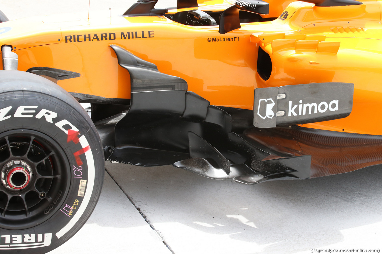 GP BAHRAIN, 07.04.2018 - McLaren MCL33, detail