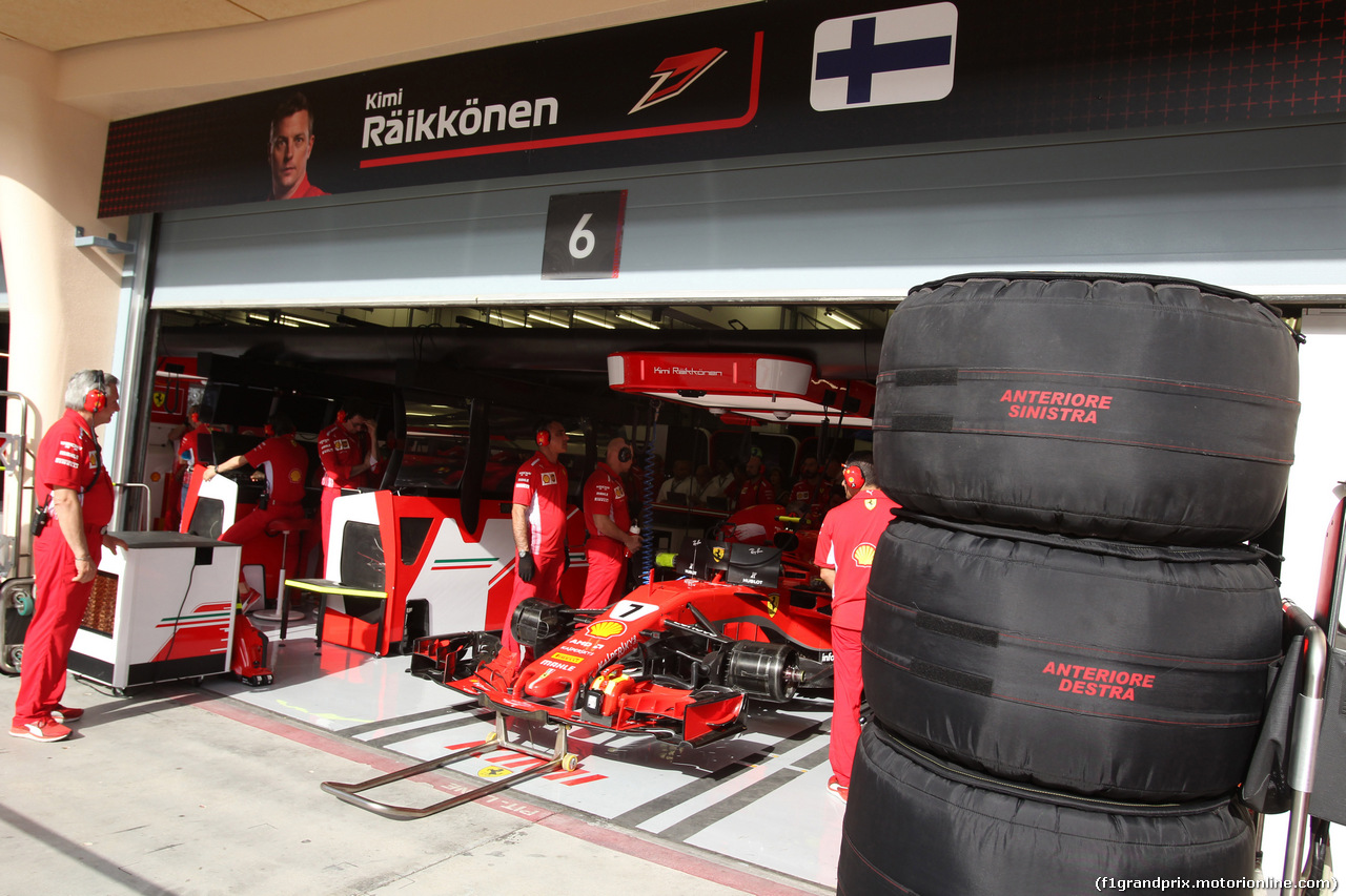 GP BAHRAIN, 07.04.2018 -  Prove Libere 3, Kimi Raikkonen (FIN) Ferrari SF71H