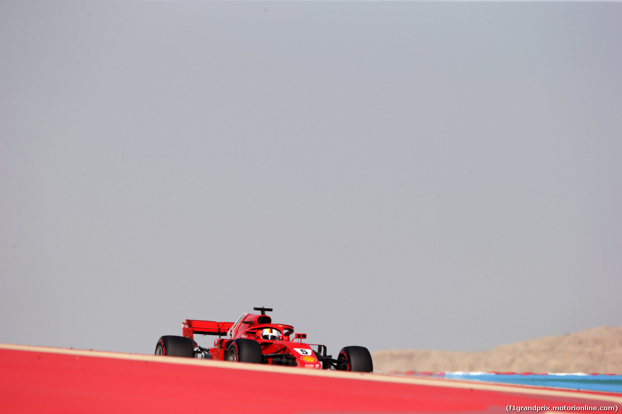 GP BAHRAIN, 07.04.2018 -  Prove Libere 3, Sebastian Vettel (GER) Ferrari SF71H