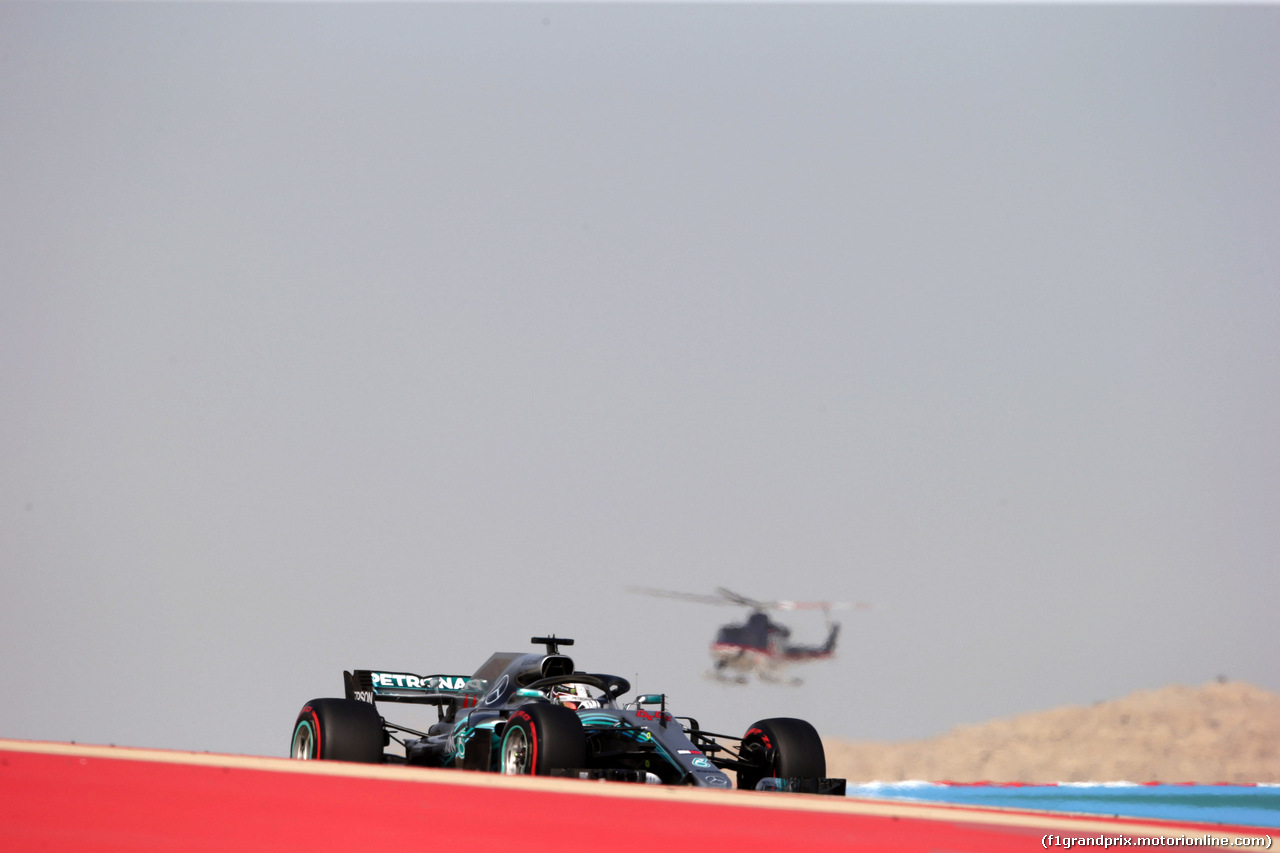 GP BAHRAIN, 07.04.2018 -  Prove Libere 3, Lewis Hamilton (GBR) Mercedes AMG F1 W09