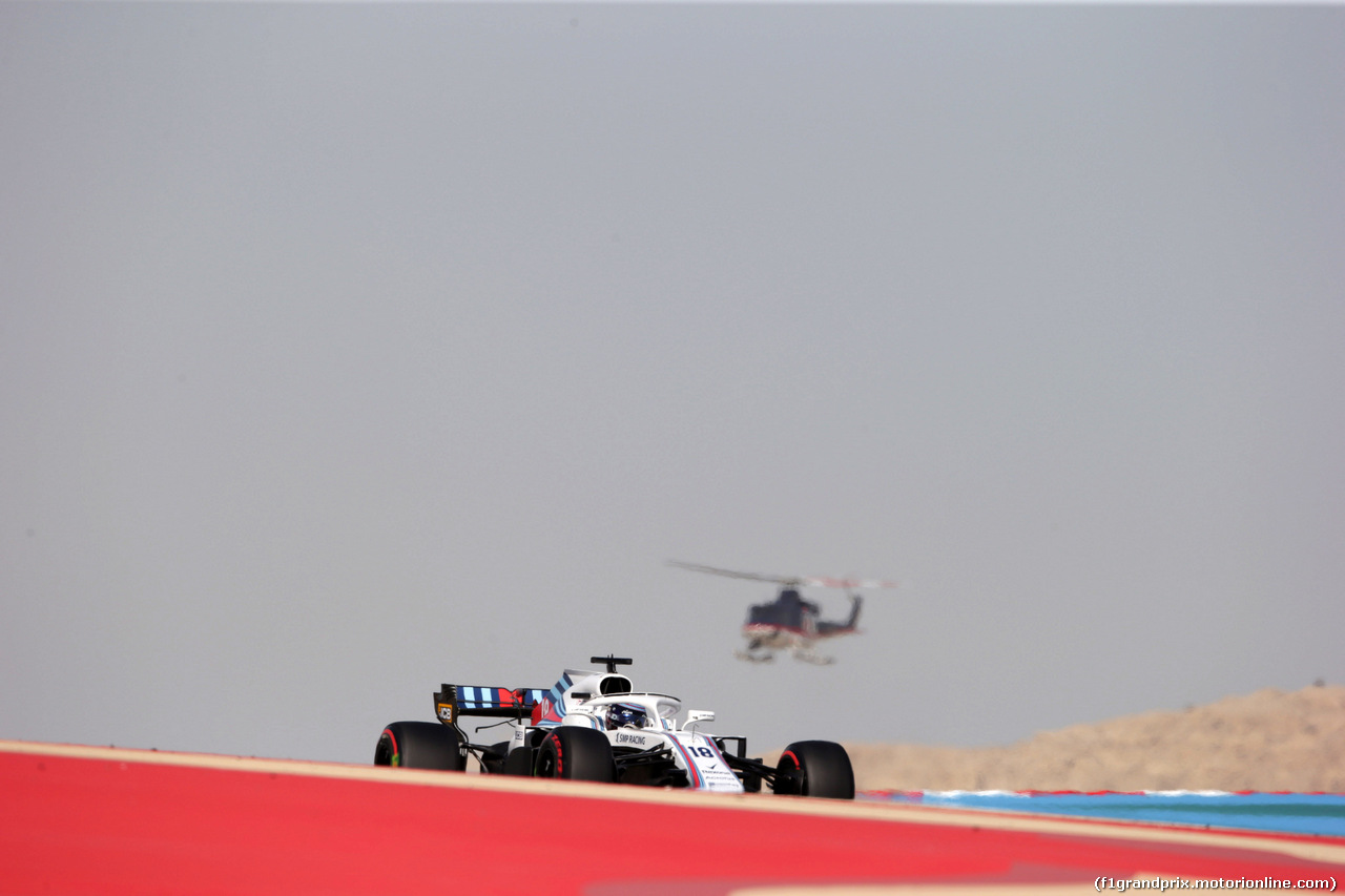 GP BAHRAIN, 07.04.2018 -  Prove Libere 3, Lance Stroll (CDN) Williams FW41