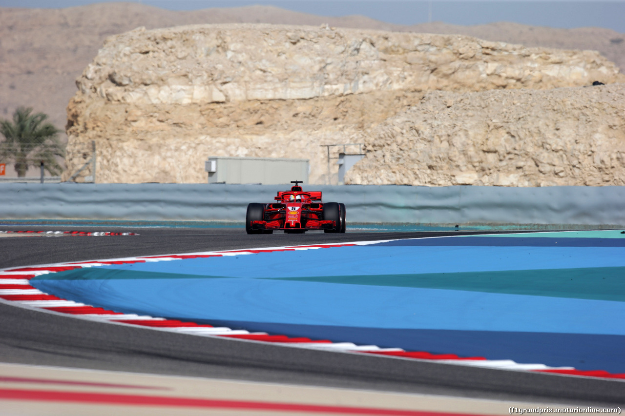 GP BAHRAIN, 07.04.2018 -  Prove Libere 3, Sebastian Vettel (GER) Ferrari SF71H