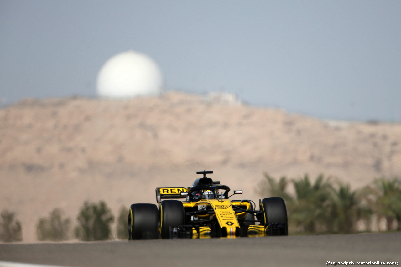 GP BAHRAIN, 07.04.2018 -  Prove Libere 3, Nico Hulkenberg (GER) Renault Sport F1 Team RS18