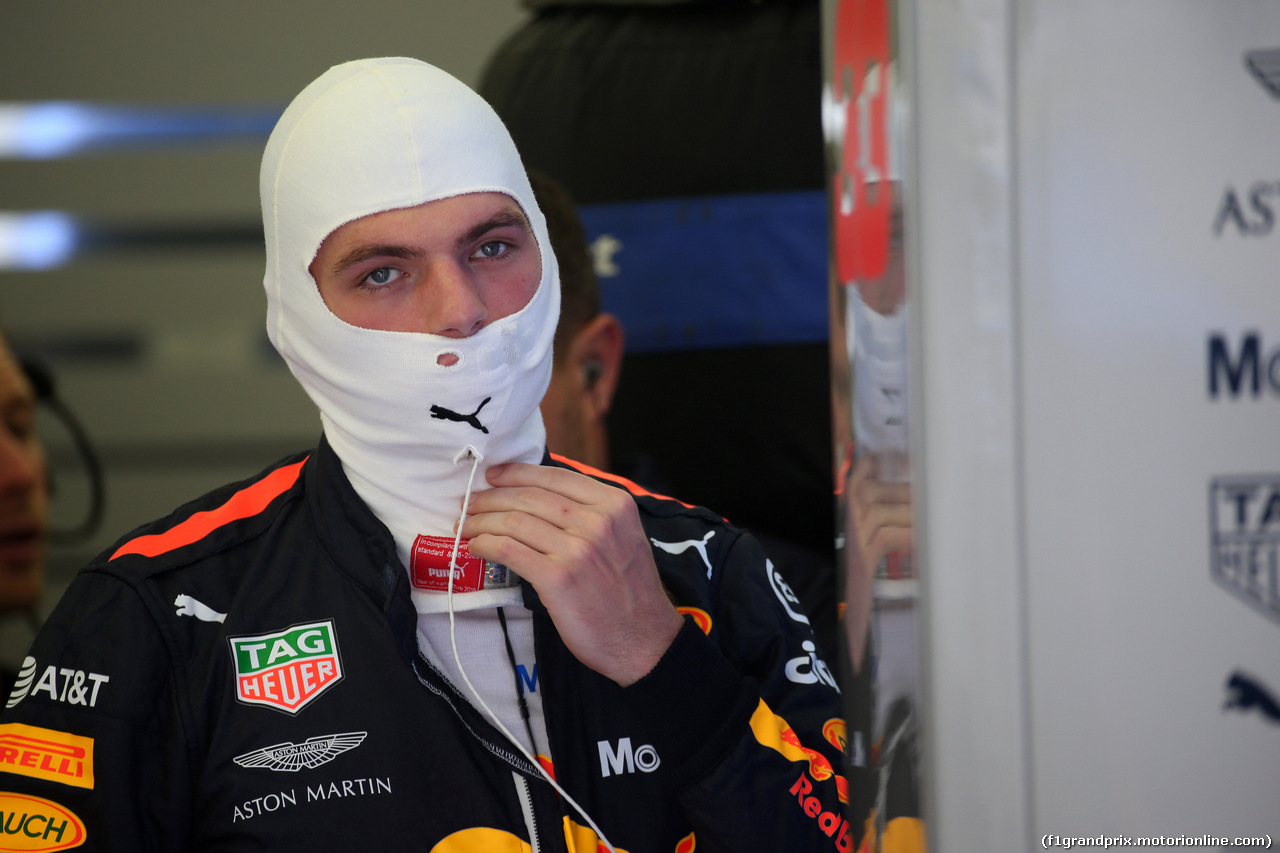 GP BAHRAIN, 07.04.2018 -  Prove Libere 3, Max Verstappen (NED) Red Bull Racing RB14