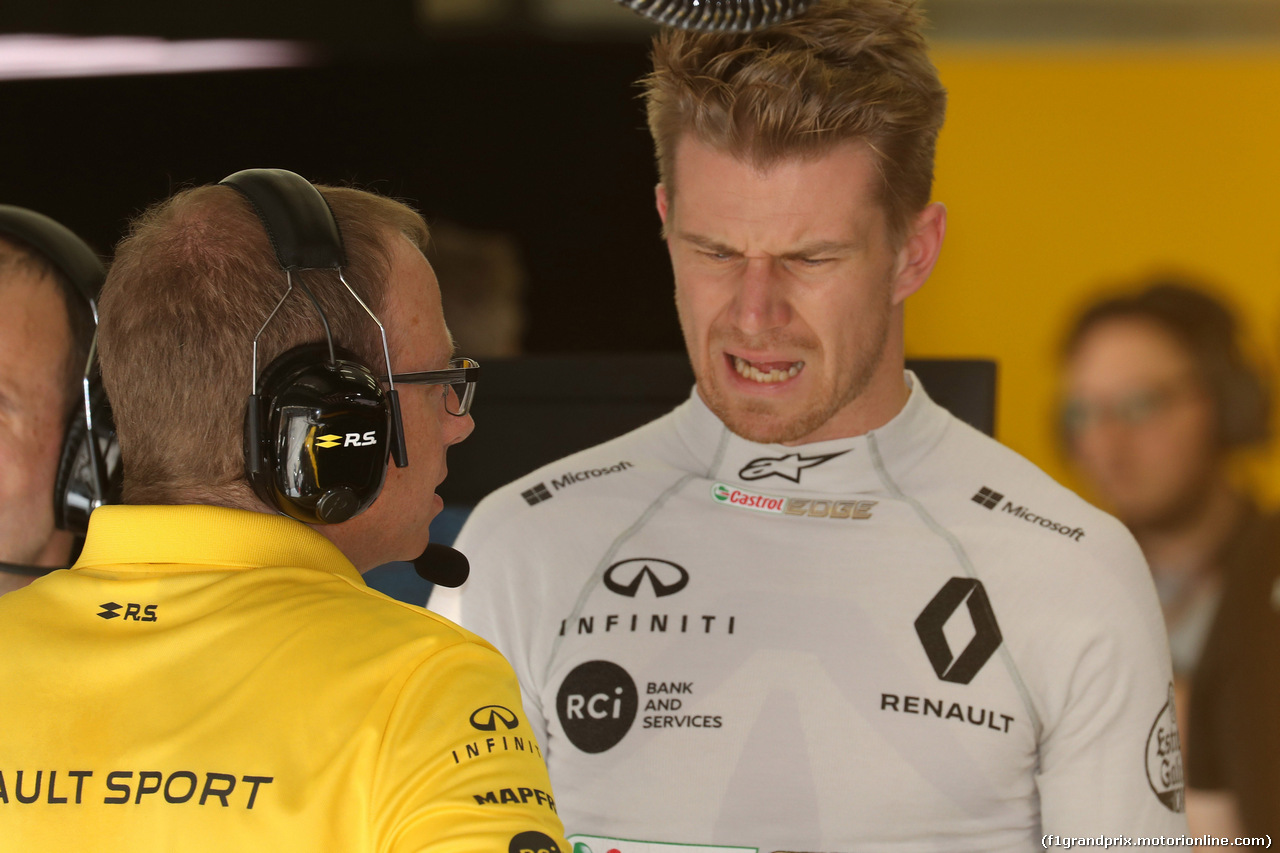 GP BAHRAIN, 07.04.2018 -  Prove Libere 3, Nico Hulkenberg (GER) Renault Sport F1 Team RS18