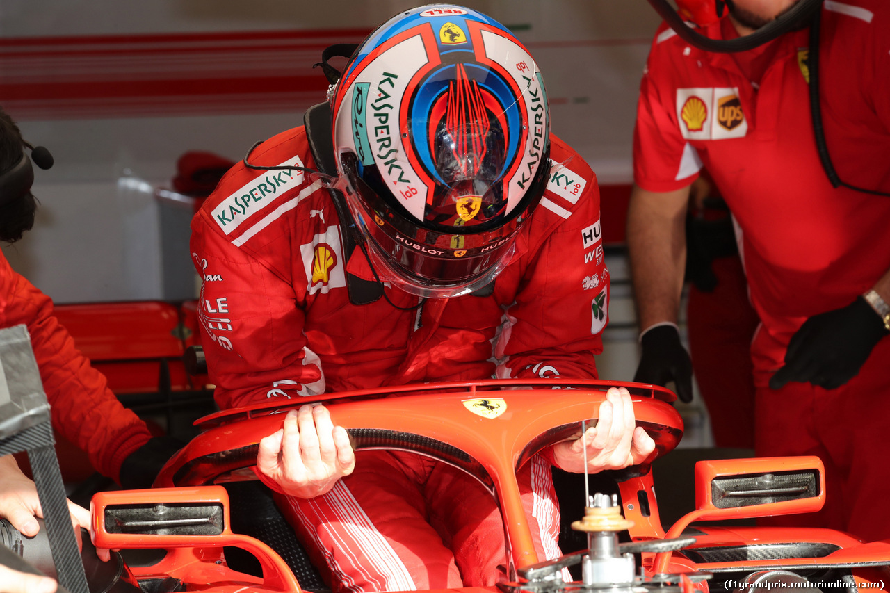 GP BAHRAIN, 07.04.2018 -  Prove Libere 3, Kimi Raikkonen (FIN) Ferrari SF71H
