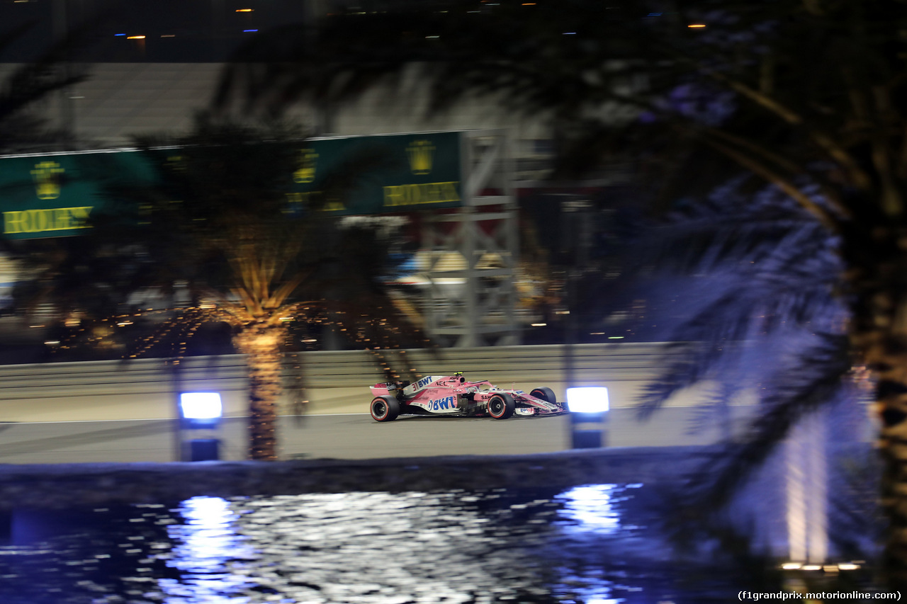 GP BAHRAIN, 07.04.2018 -  Qualifiche, Esteban Ocon (FRA) Sahara Force India F1 VJM11