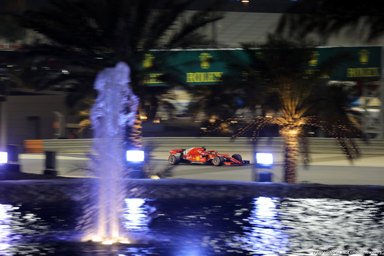 GP BAHRAIN, 07.04.2018 -  Qualifiche, Sebastian Vettel (GER) Ferrari SF71H