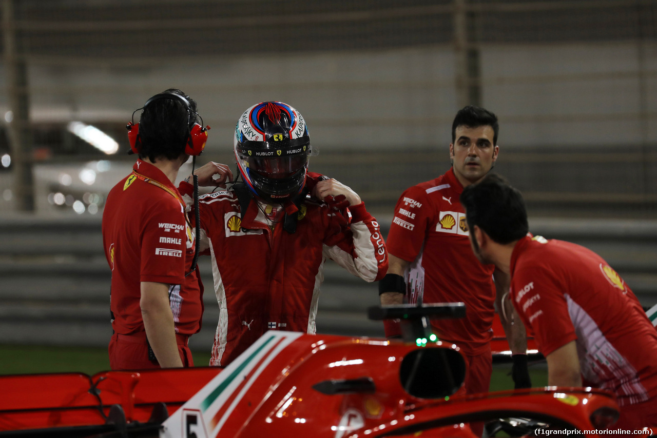 GP BAHRAIN, 07.04.2018 -  Qualifiche, 2nd place Kimi Raikkonen (FIN) Ferrari SF71H