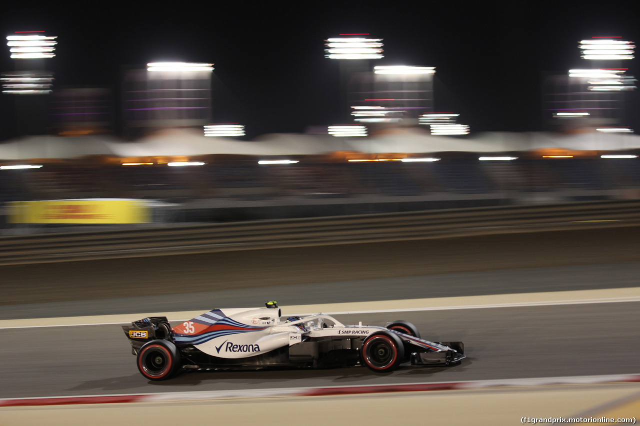 GP BAHRAIN, 07.04.2018 -  Qualifiche, Sergey Sirotkin (RUS) Williams FW41