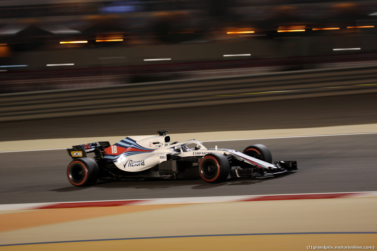 GP BAHRAIN, 07.04.2018 -  Qualifiche, Lance Stroll (CDN) Williams FW41